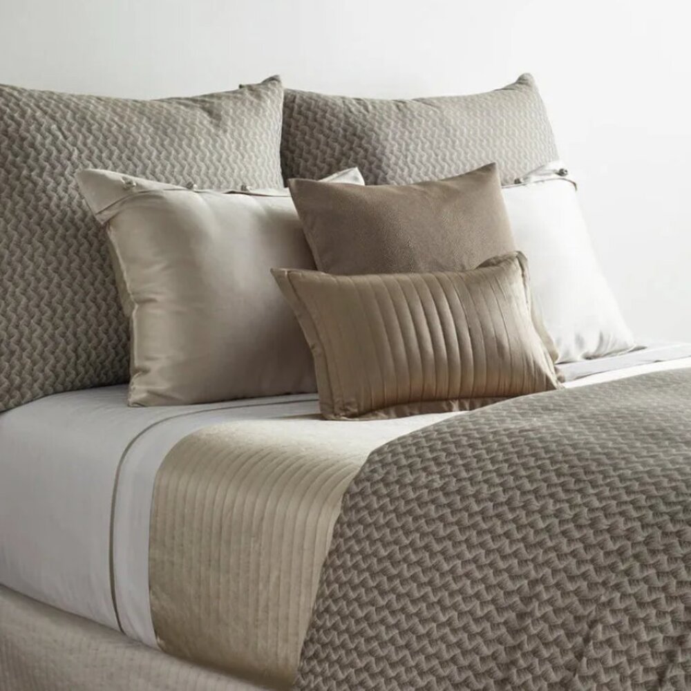 $1,400! NWT The Met X Ann Gish Persian Plait Silver Grey QUEEN Duvet Cover ONLY